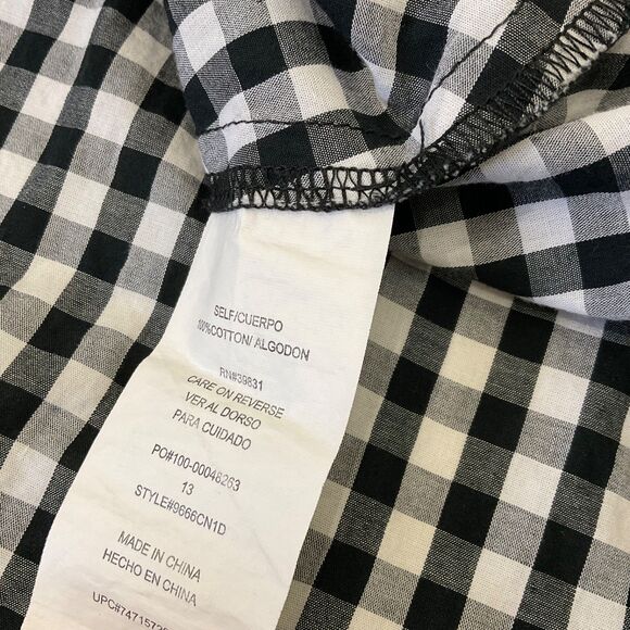 Sequin Hearts Rodeo Western Dress Jr. Size 13 Boho Front twist button gingham - Picture 10 of 12